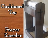 Cushioned Top Prayer Kneeler Kneeling Bench Catholic home Altar shrine Catholic Gift Spiritual Corner Meditation bench Prie Dieu Banc Prier