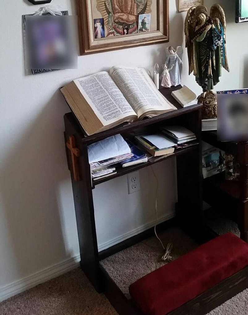Folding Prayer Kneeler Kneeling Bench Catholic altar Home | Etsy
