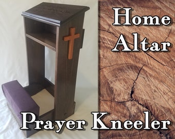 Folding Prayer Kneeler Kneeling Bench Catholic altar Home Altar shrine Catholic Gift Spiritual Pew Meditation bench Prie Dieu Banc Prier
