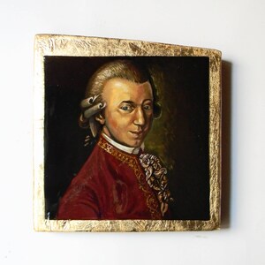 Mozart&#39;s portrait, hand painted copy