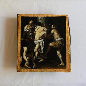Da Caravaggio La flagellazione di Cristo, copia dipinta a mano Etsy
