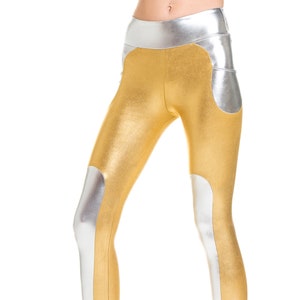 Gold and silver leggings clearance