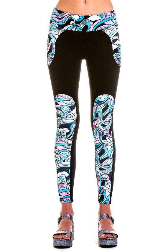 cotton leggings with side pockets