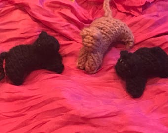 Knit Kitten- Small Waldorf Toy- Party Favor- Stocking Stuffer