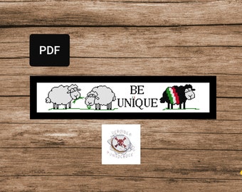PDF PATROON Black Sheep kabeljauw 18 Kruissteekpatroon van Veroidea Puntocroce