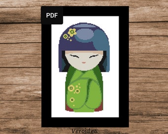 PDF PATROON GEISHA kruissteekpatroon code 11 Japan thema