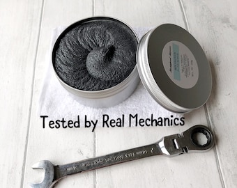 Mechanics Hand Scrub - Plastic Free Mechanics Soap - Hand Scrub - Activated Charcoal Soap - Degreaser - Heavy Duty Hand Scrub - Plastic Free