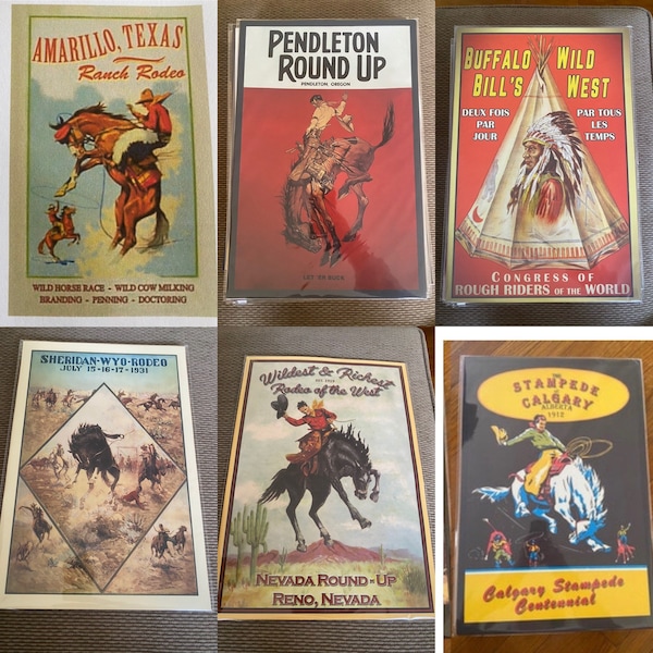 12”x18” Vintage Rodeo Posters Preorder** will ship in 2-3 weeks