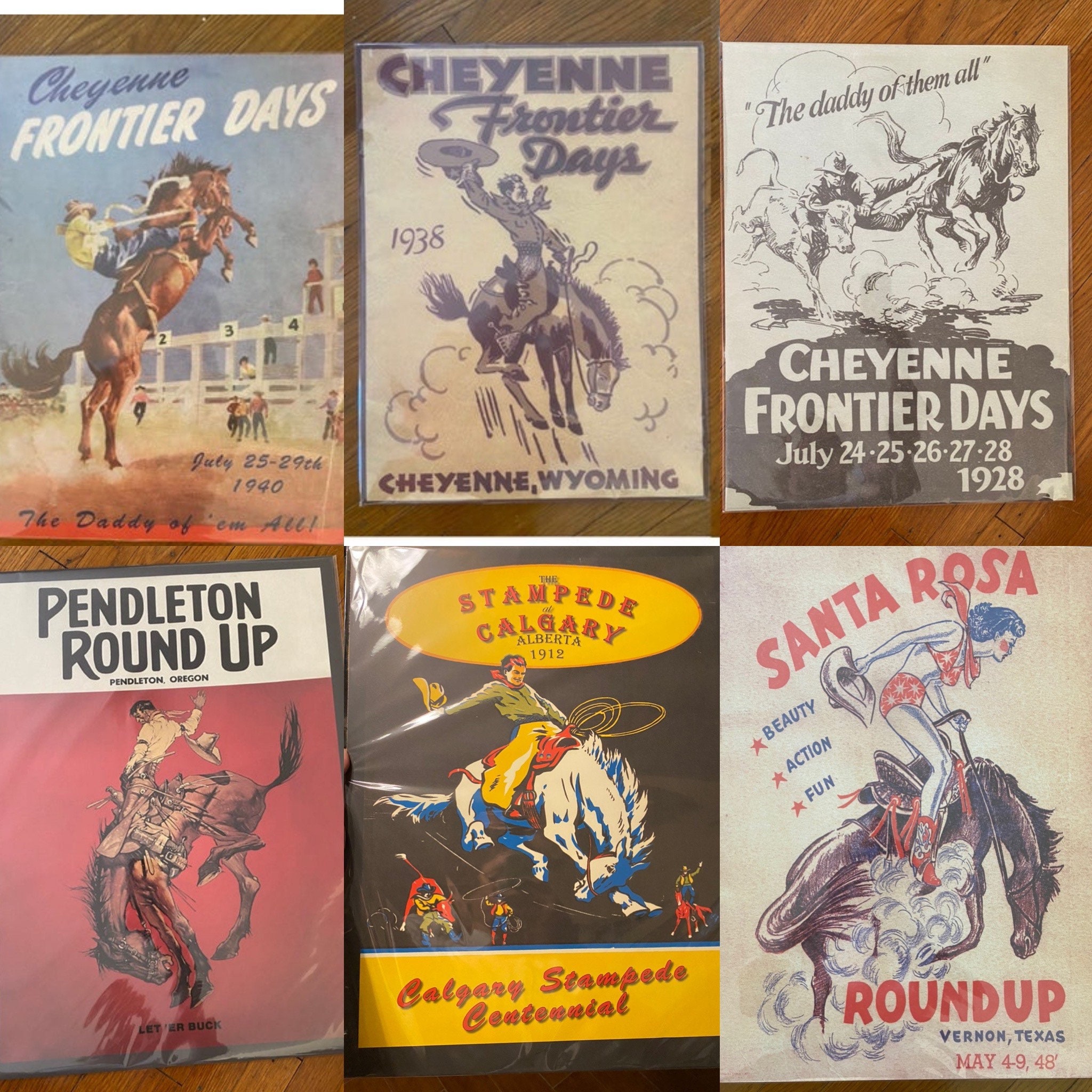 18”x24” Vintage Rodeo Poster Prints ***Preorder 2-3 weeks