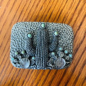 Cactus Belt Buckle- preorder, please allow 1-2 weeks