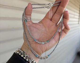 Custom Initial/Name/Word Navajo Pearl Necklaces *made to order, allow 2-3 weeks