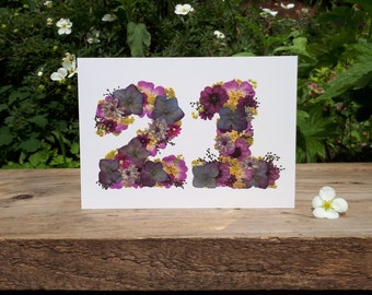 Carte D Anniversaire 21 Etsy