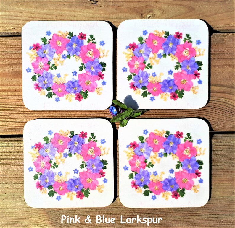 Blank Card Card for Gardeners Forget Me Not Card English Pressed Flower Print Floral Note Card