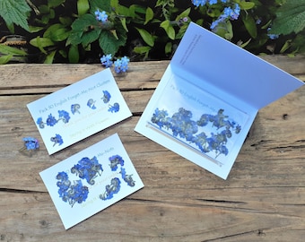 Forget Me Nots, Pack 30 Pressed Forget-Me-Not Clusters, Resin Supplies, Jewellery Making, Card Making