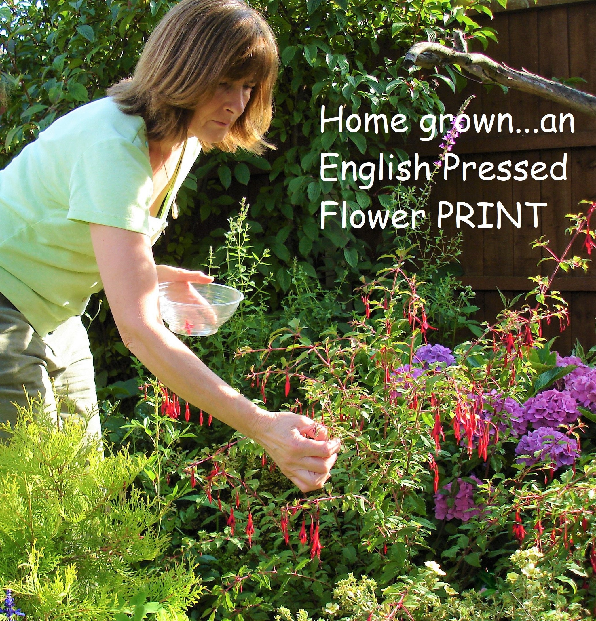 Personalised Letter J Card Pressed Flower PRINT Etsy UK