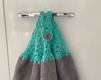 Simple Crochet Towel Topper Pattern, PDF Pattern, Simple shell pattern, Beginners crochet