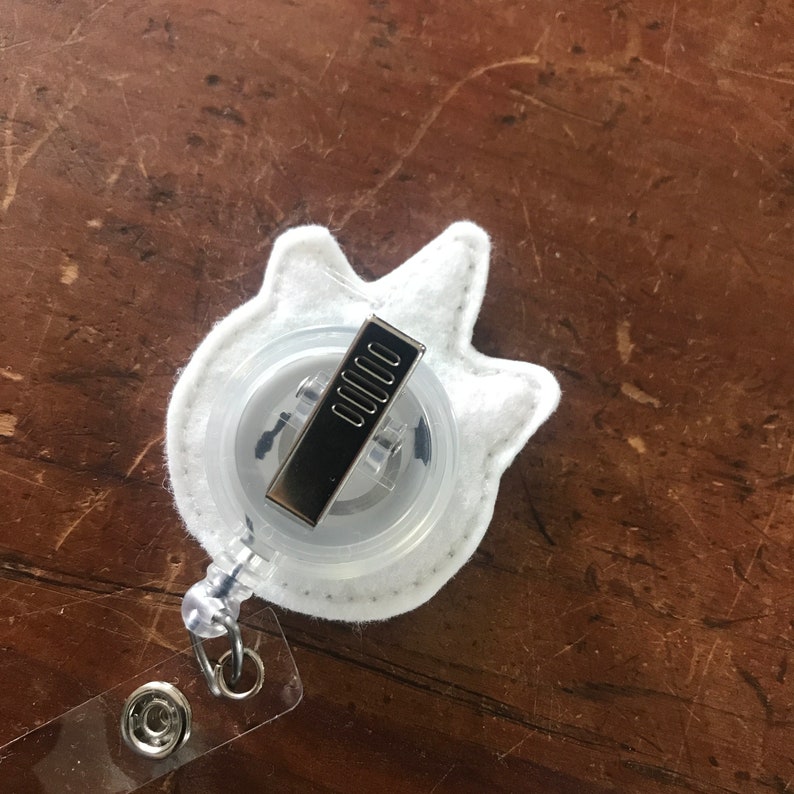 Unicorn Badge Reel Retractable ID Holder Unicorn Floral Badge Reel ID Badge Holder Work Badge Reel Swivel Pinch Clip Badge Holder