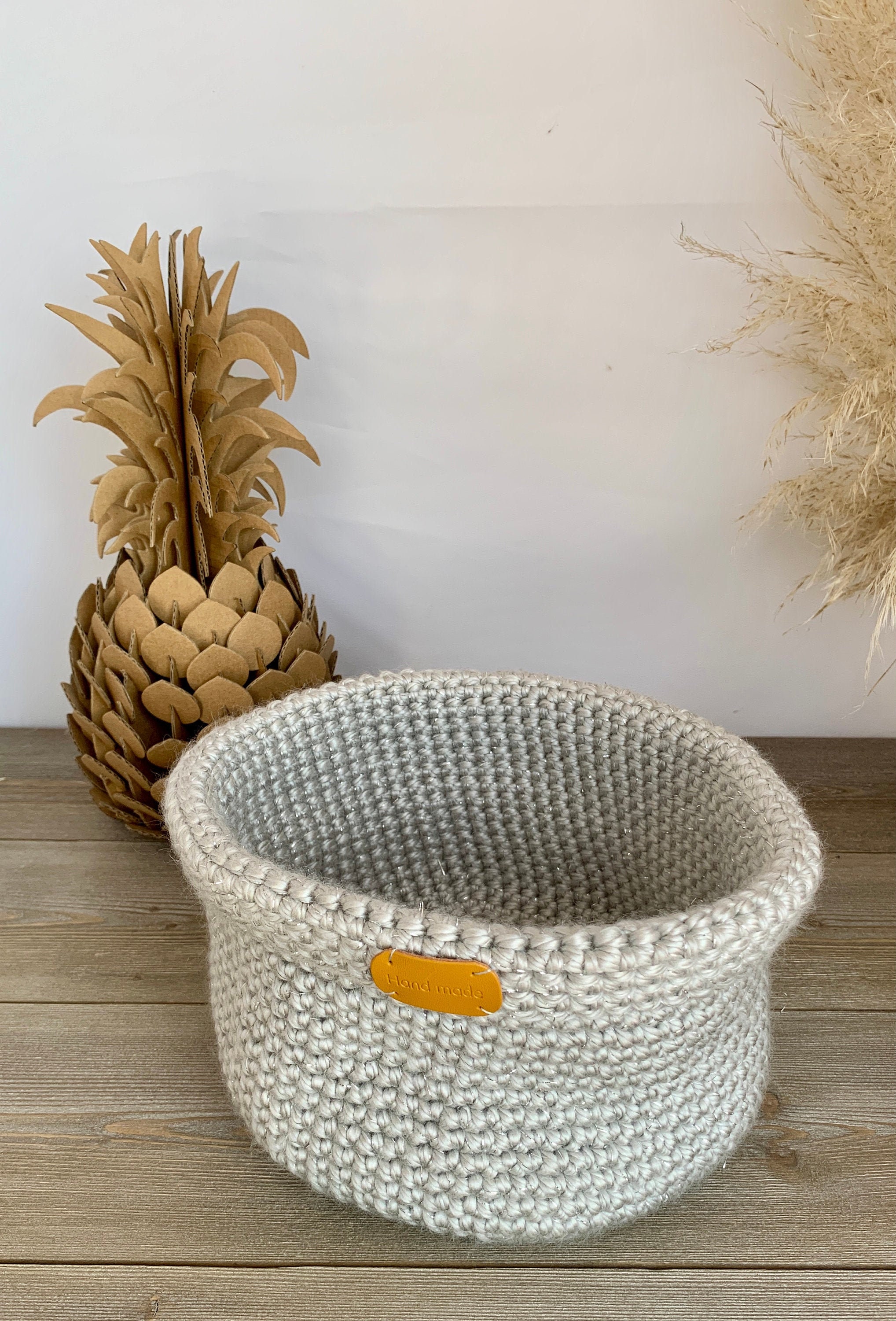 Corbeille Au Crochet 100% Fait Main