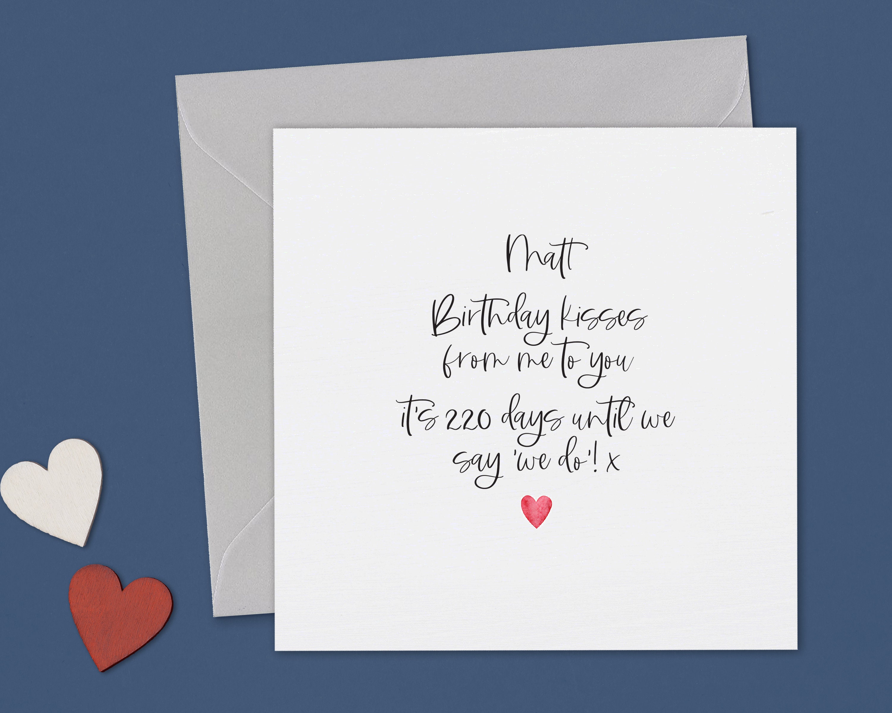 Fiance Birthday Card Birthday Card Fiance Husband to Be | Etsy UK
