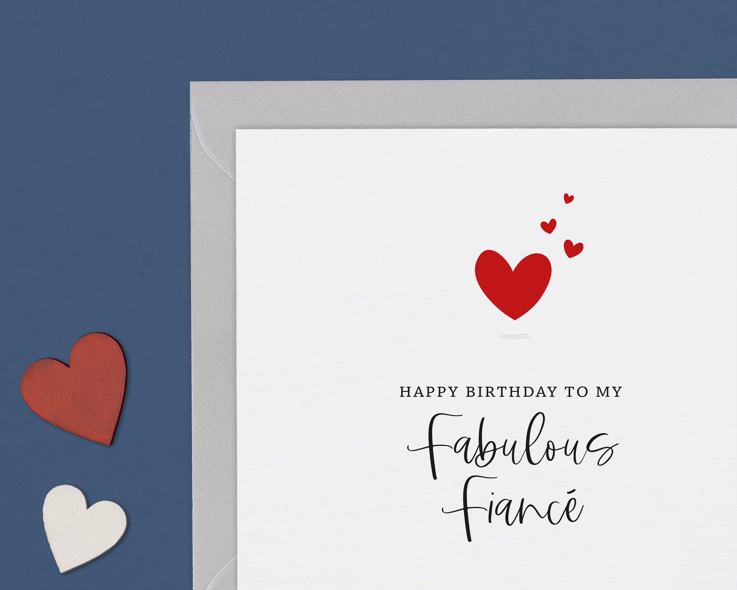 Happy Birthday Fiancé Card, Fiance Birthday Card, Fiancé Birthday Card for  Him, Fiance Gifts for Him, Future Husband Birthday Card 