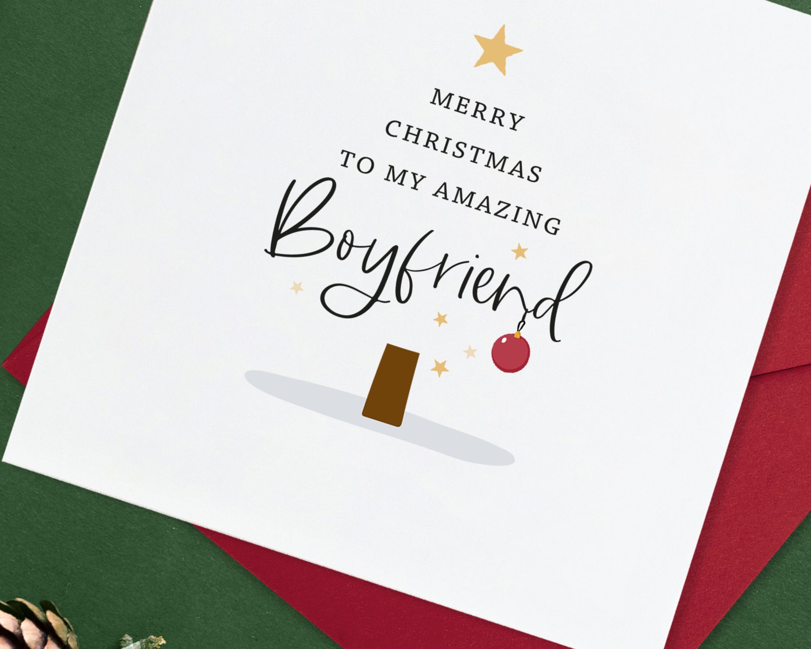 Boyfriend Christmas Card, Christmas Card Boyfriend, Christmas Card for