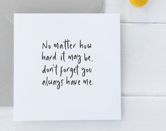 Thinking of You Card, Sending Love Card, Just Because Card, Thoughtful Card, Sending Lots of Love Card