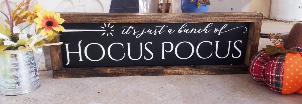 It's just a bunch of hocus pocus - halloween sign - fall decor - …