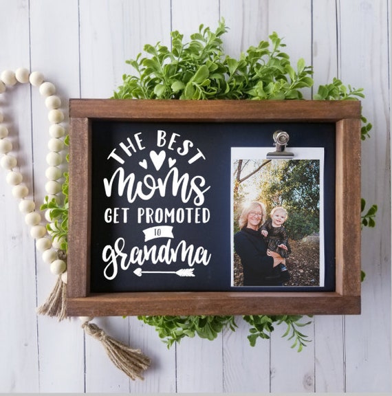 All About Signs 2 Only The Best Moms are Promoted to Grandma Gift Sign 