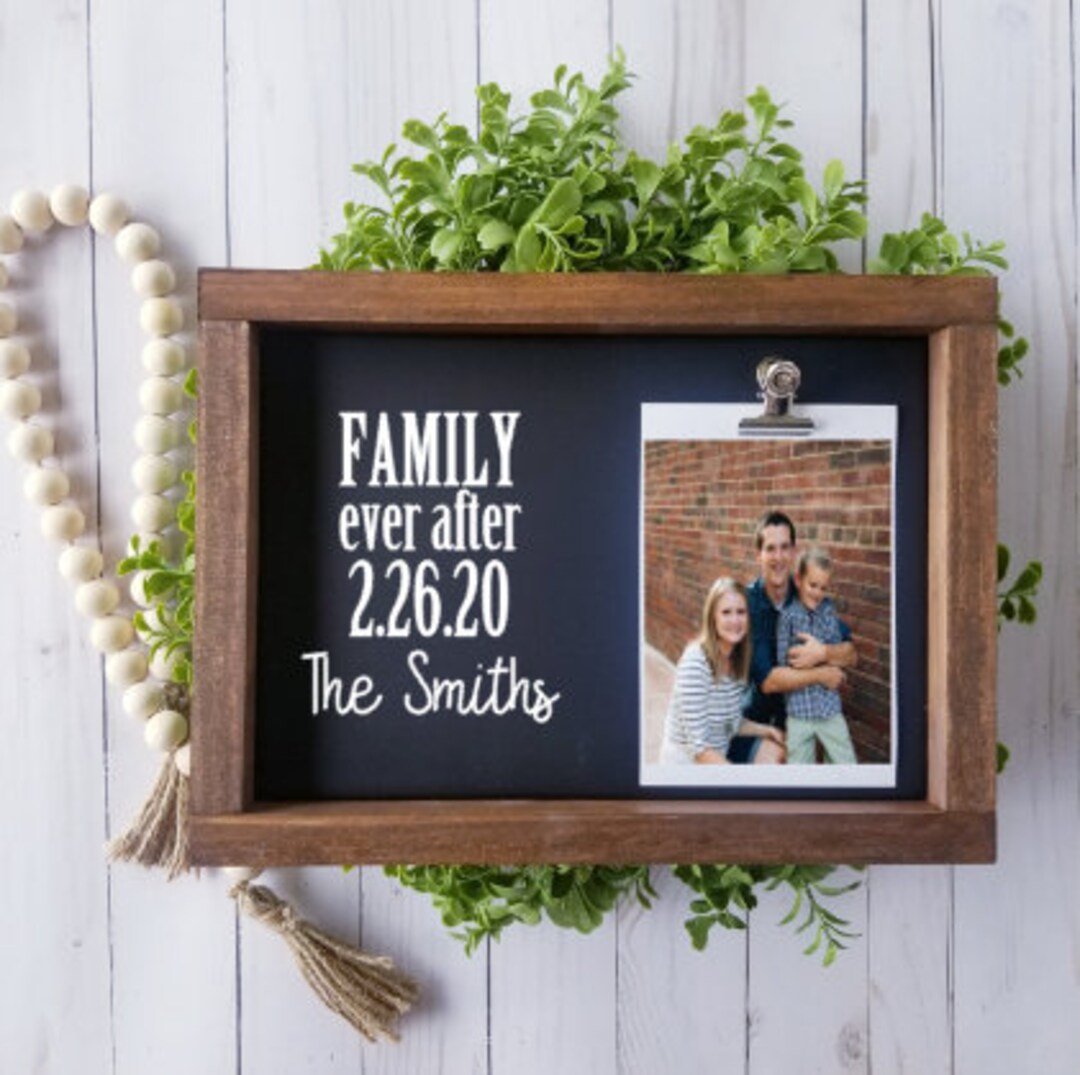 Family Ever After Picture Frame Adoption Gift Adoption Gift - Etsy