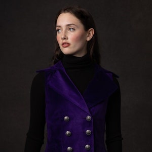 Lady Mary Waistcoat (Amethyst Luxury Velvet)