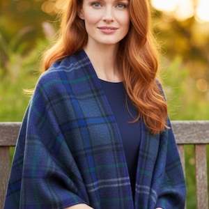 Highlander Ruana (Scotland Forever Tartan) | Extra värme