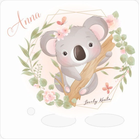 Schutzfolie Toniebox 1. Gen Koala personalisiert, Toniebox Aufkleber mit Name, glänzende Vinylfolie, Geschenk für Kinder