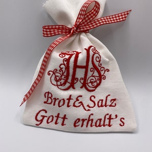 Salzsäckchen "Brot & Salz, Gott erhalt's"