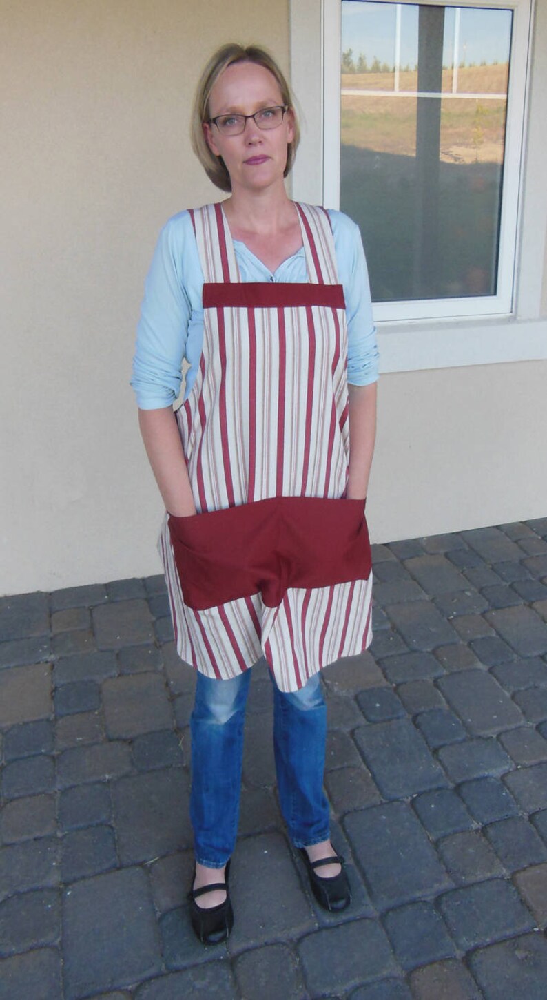 JapaneseStyle CrossBack Apron Pattern Etsy