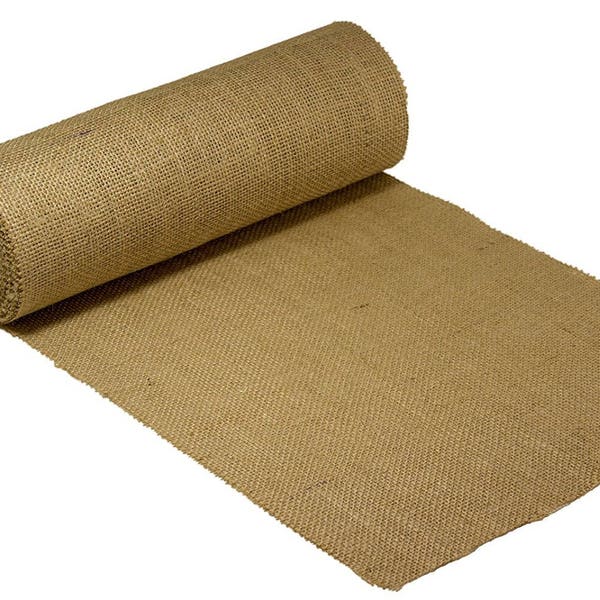 Burlapper 12" Jute Burlap Runner Roll, Premium 12 oz Decorator Fabric