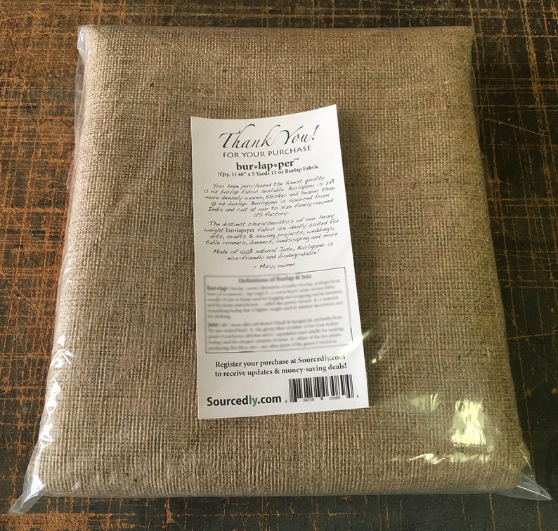 40 x 5 yd factory 2nd Burlapper 12 oz jute burlap fabric sheet