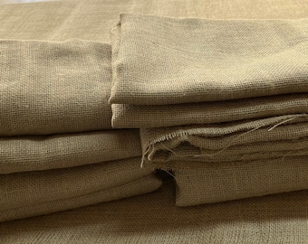 Burlap scrap- each piece is 40" wide; 1-4 yards in length