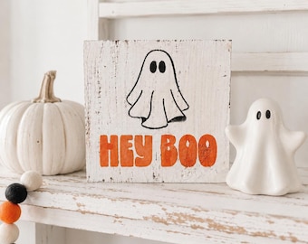 Mini Ghost Sign | Halloween Tiered Tray Decor