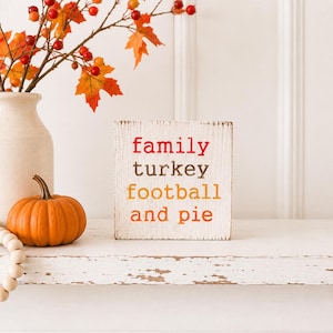 Thanksgiving Table Decor, Thanksgiving Home Decor, Small Wood Sign