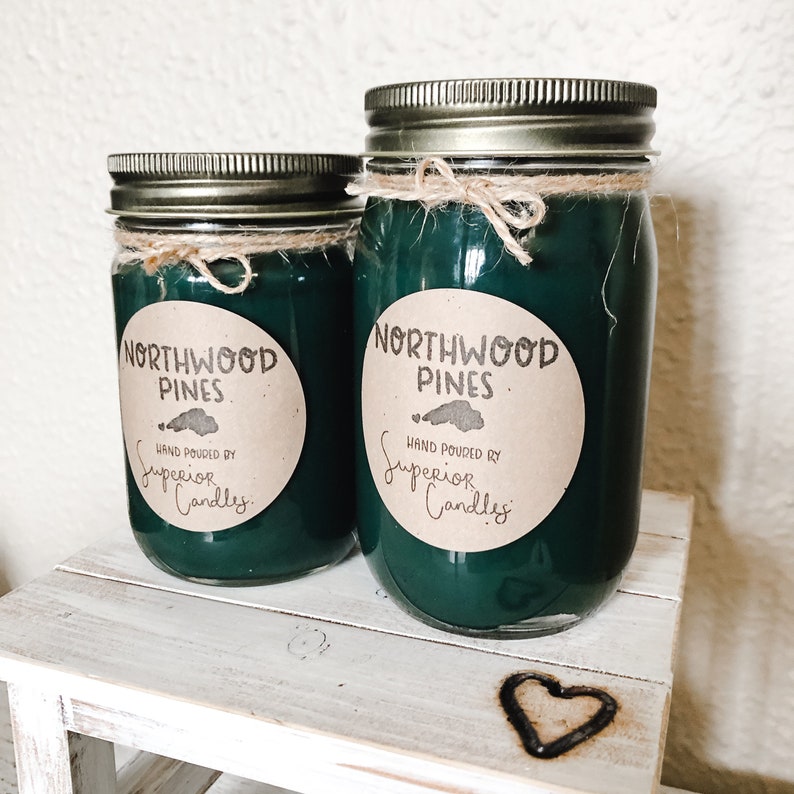 pine wood wick candle