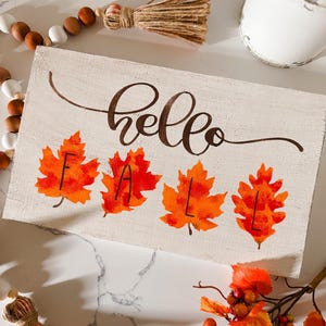 Fall Home Decor, Fall Wood Sign, Hello Fall, Autumn Signs
