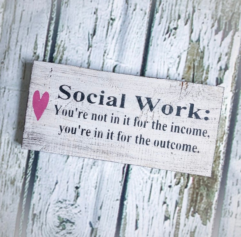 Social Worker Gift Social Worker Decor Office Decor Etsy