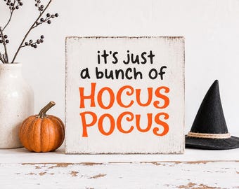 Mini Halloween Wood Sign | Tiered Tray Decor | Witch Decor