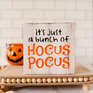 Mini Halloween Sign, Tiered Tray Decor, Small Wooden Shelf Sitter, Fall Farmhouse Decoration