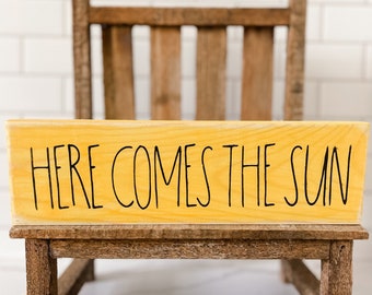 Here Comes The Sun, Summer Decor, Summer Sign, Farmhouse Decor