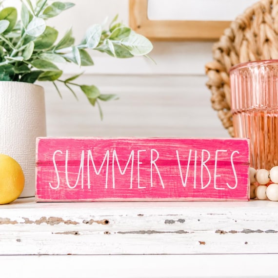 Summer Home Decor, Summer Vibes, Shelf Sitter Signs