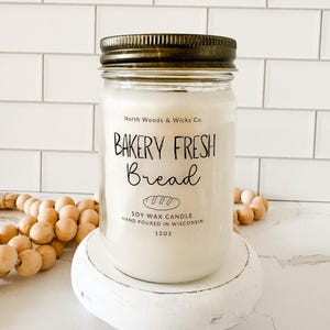 Fresh Baked Bread Soy Candle – Bakery Scented Wood Wick Candle