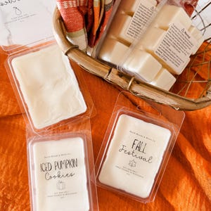 Fall Wax Melt Bundle, 7 Fall Wax Melts, Cozy Home Scents, Autumn Soy Wax Tarts, Housewarming Gifts