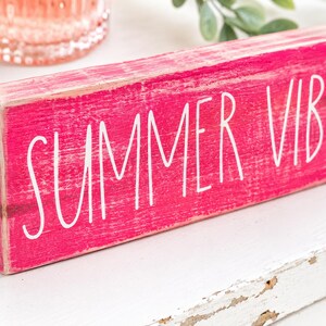 Summer Home Decor, Summer Vibes, Shelf Sitter Signs image 6