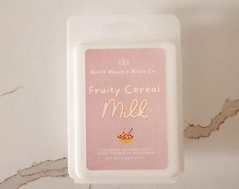 Fruity Cereal Milk Wax Melt | Coconut Soy, Nostalgic Scent